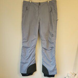Mountain Hardwear Dry Q Women's Gray Blueis Ski Snowboard Pants Sz XL/TG Sporty